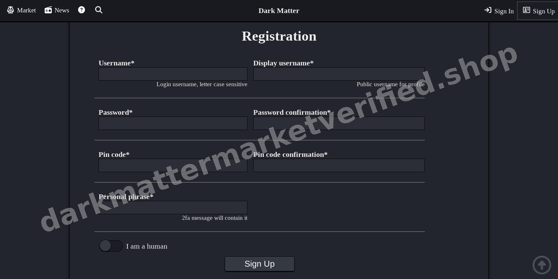 Account Registration Page